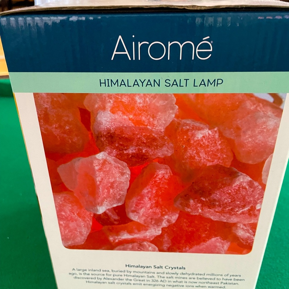 Airrome Himalayan Salt Lamp. New Great Mother’s gift for relaxation/health